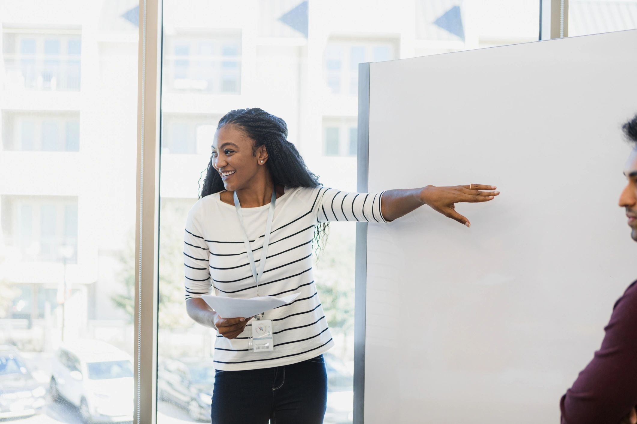 Young professional working with a mentor